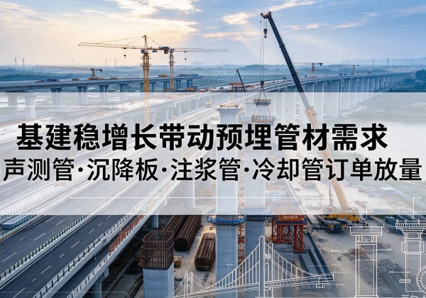 宁陵基建稳增长带动预埋监测管材需求，声测管、沉降板、注浆管订单持续放量